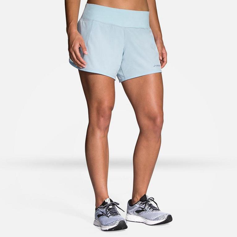 Brooks Chaser 5 Running Shorts - Women's - White (86735-CKBW)